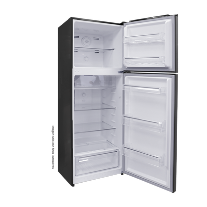 Refrigeradora NISATO 12.2pc NRF-317SSMH Top Mount, acero inoxidable