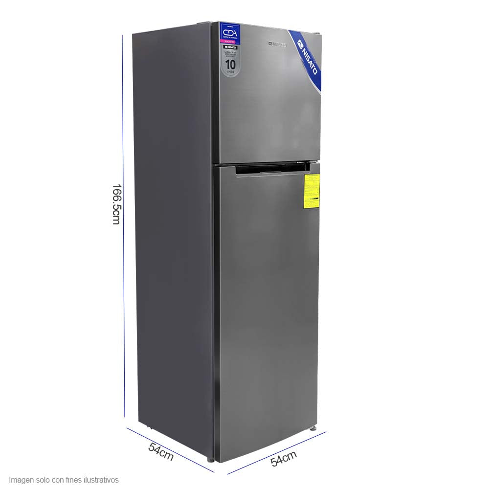 Refrigeradora 9pc Top Mount NRF-287SSMH/SSLM Inverter Nisato