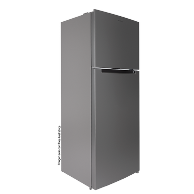 Refrigeradora Top Mount 14pc NRF-417SSMH, color gris, estantería vidrio templado