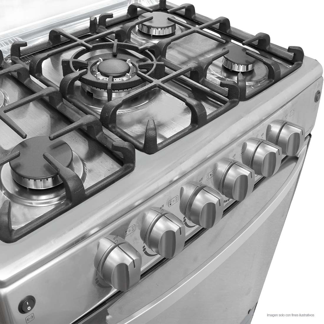 Estufa a gas de 30" NPX-3064TVLPHF  5 quemadores acero inoxidable Nisato