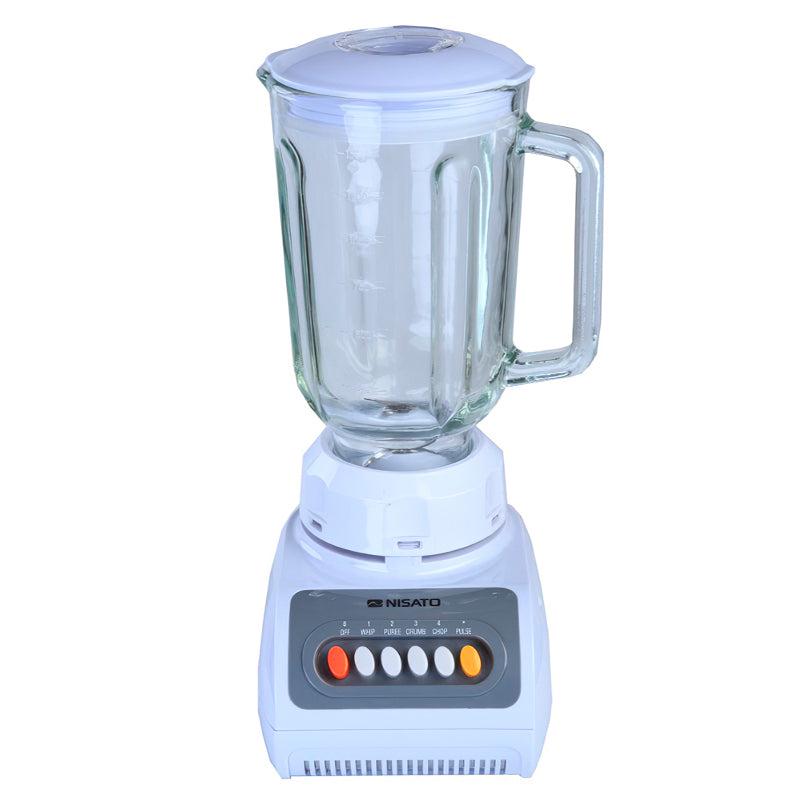 Licuadora, 1.5 litros, jarra plástica, NLI-34PPN, Nisato, blanco 300 watts CUC