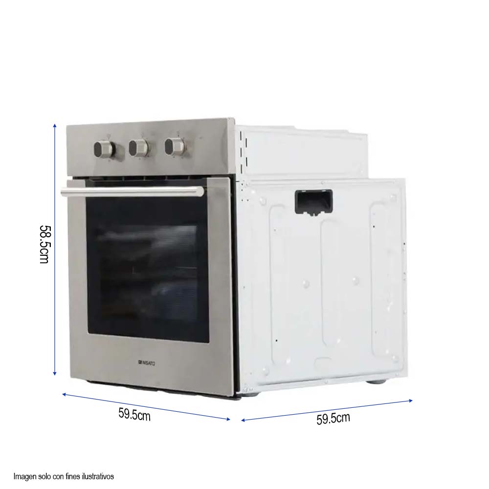 Horno empotrable de 24" a gas Modelo NPH-2401GXDM Nisato
