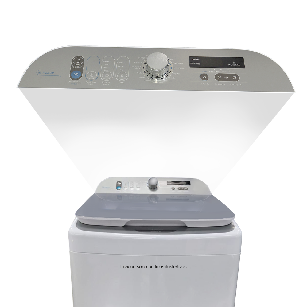 Lavadora automática 19kg NWMA-1901DM  Nisato, tambor de acero inoxidable