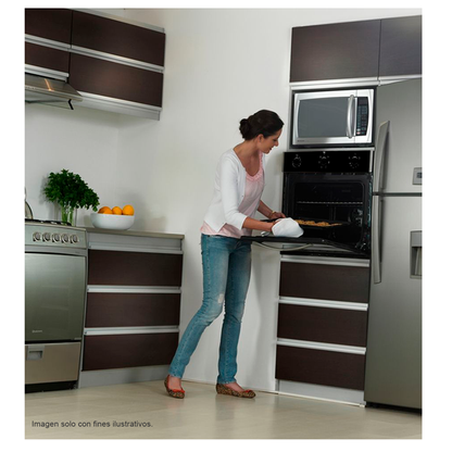 Horno empotrable 24" a gas Europa 60 Drija color negro 110v