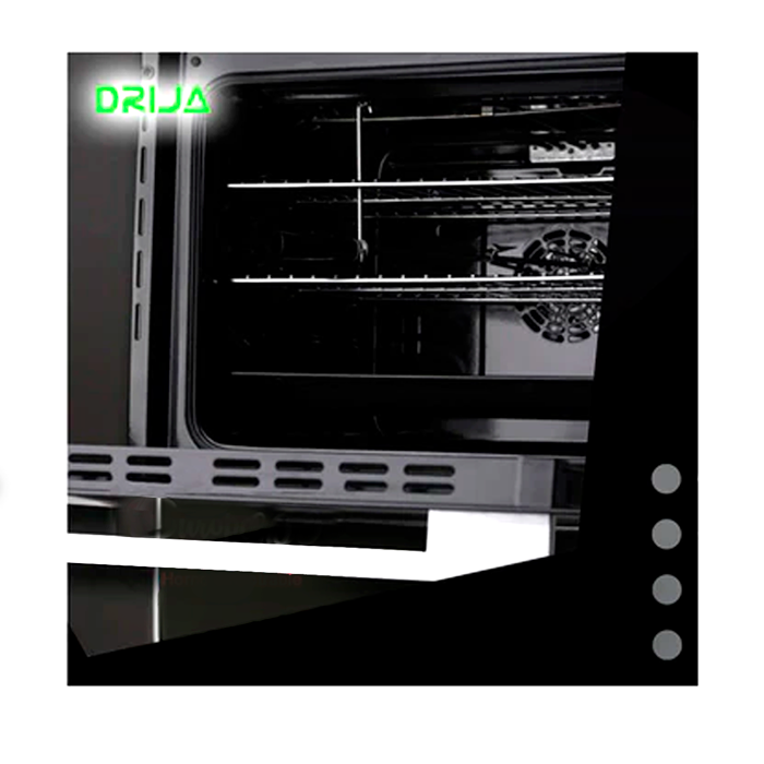 Horno empotrable 24" a gas Europa 60 Drija color negro 110v