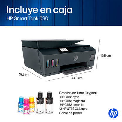 Impresora Multifuncional HP Smart Tank 530 Wi-Fi Bluettoth ADF