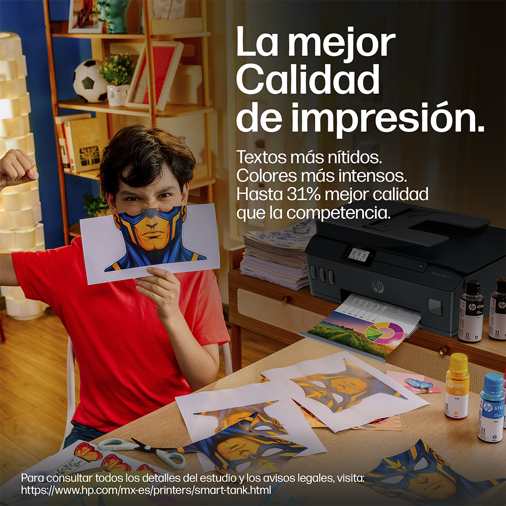 Impresora Multifuncional HP Smart Tank 530 Wi-Fi Bluettoth ADF