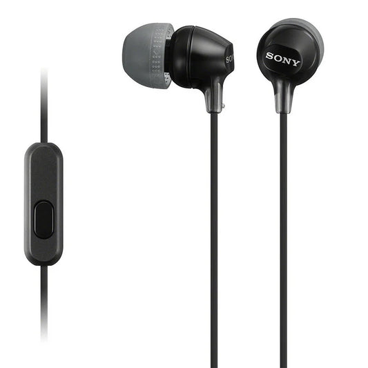 Audífonos, In-Ear, MDR-EX15AP/BLACK, Sony, Alámbrico, Negro