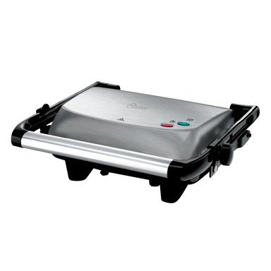 Sandwichera Panini CKSTPA2880 Oster, altura ajustable acero inoxidable