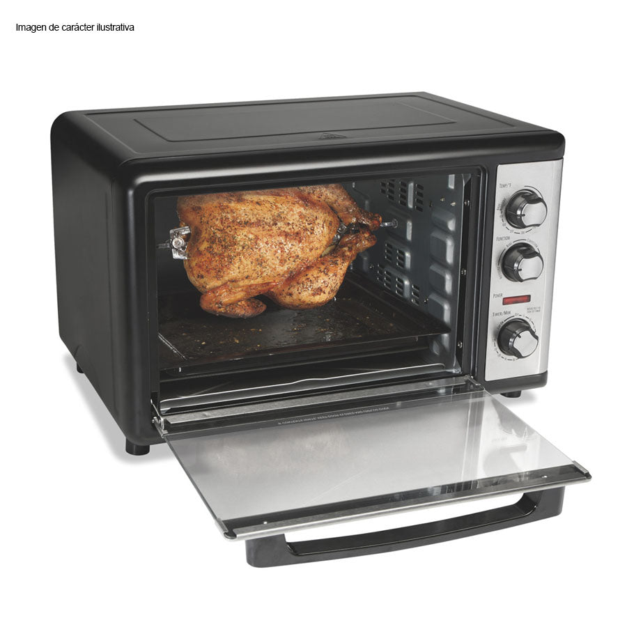 Tostahornos convencional HB31108 Hamilton Beach  rostizador  9 rebanadas