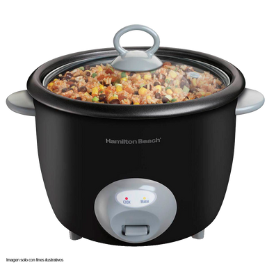 Olla arrocera eléctrica 20 tazas HB37542 Hamilton Beach, color negro