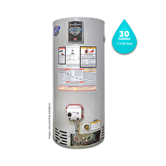 Calentador a gas 30gl R-2-30S6X Bradford White