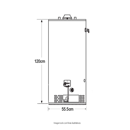 Calentador a gas 40 GL RG-2-40S6X. BRADFORD WHITE
