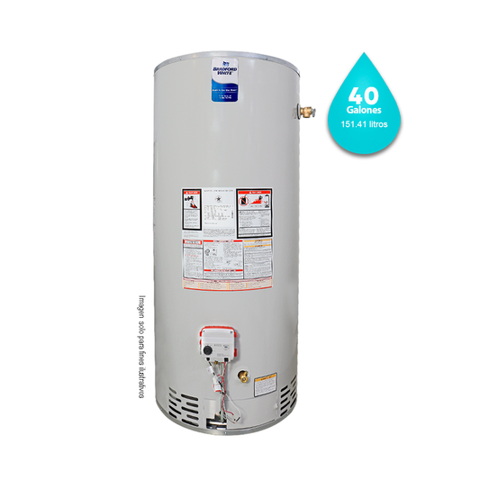 Calentador a gas 40 GL RG-2-40S6X. BRADFORD WHITE