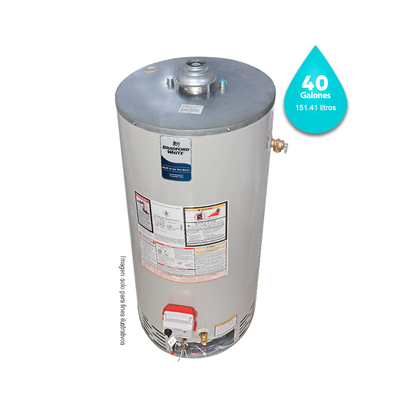 Calentador a gas 40 GL RG-2-40S6X. BRADFORD WHITE