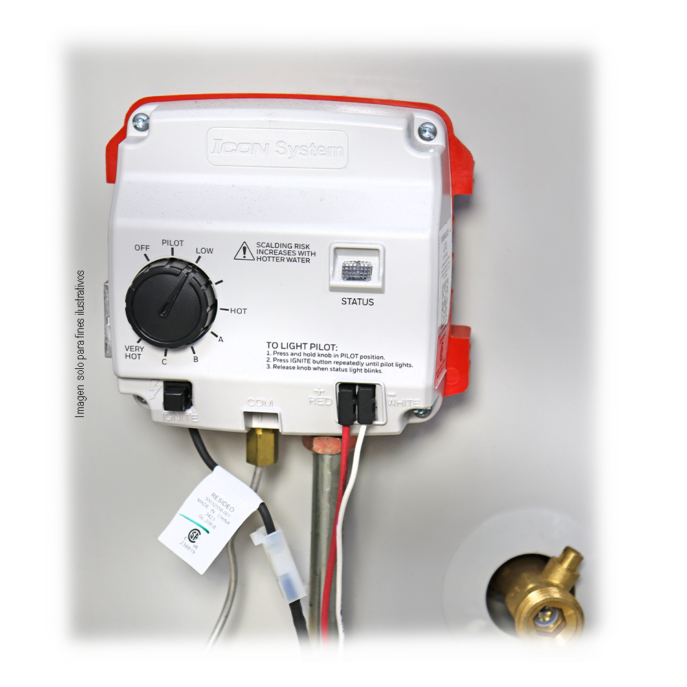 Calentador de agua a gas de 100gl. RG-2-100H6 BRADFORD WHITE