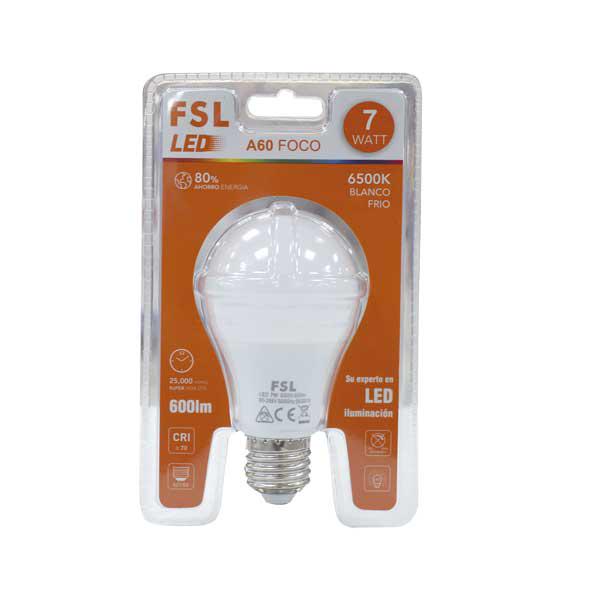 Fsl Bombillo LED Luz Blanca 7W A60-7 6500K Fsl