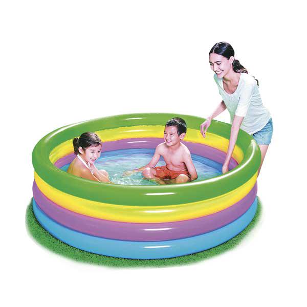 Piscina Para Niños Diseño de Anillos de Colores 51117, Diámetro 62" Bestway