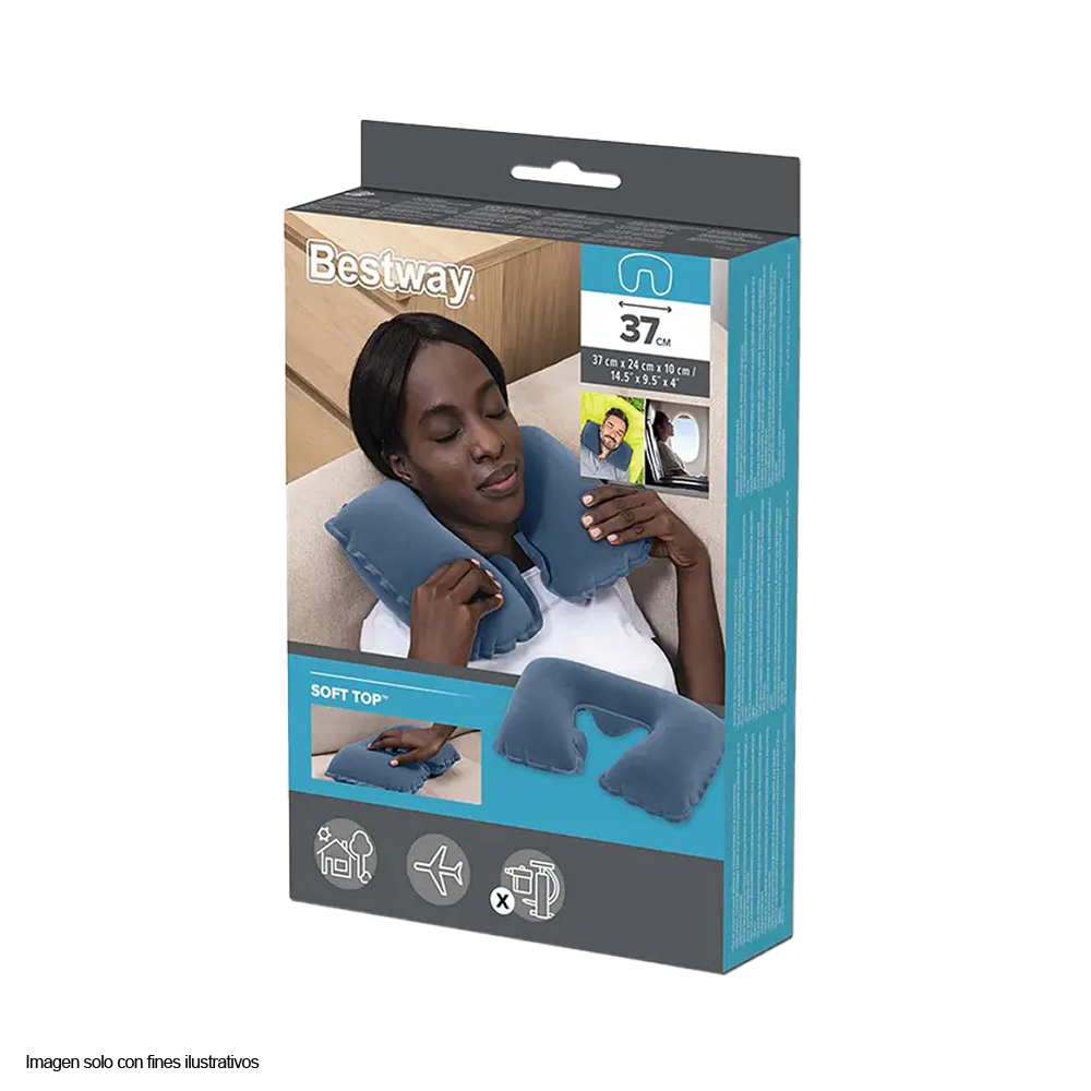 Almohada inflable 67006 Bestway color azul