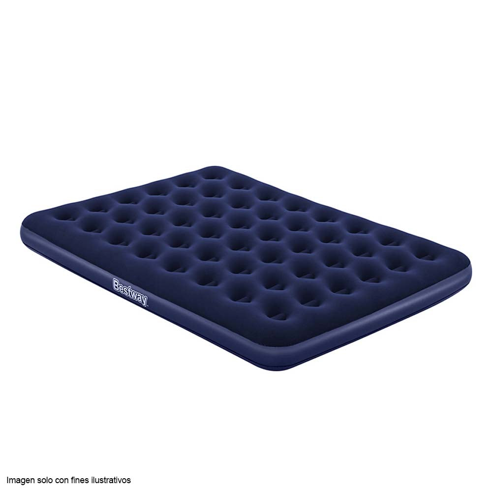 Colchón inflable 67003 tamaño Queen 80x60 pulgadas, superficie flocada