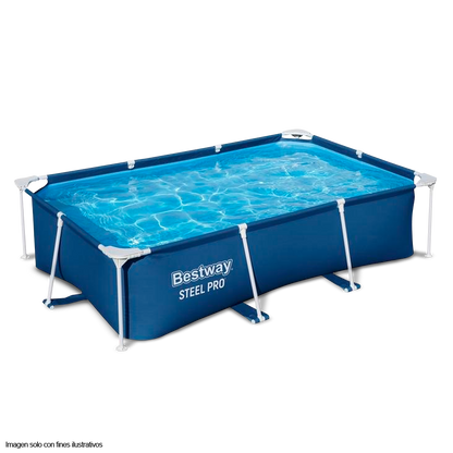 Piscina rectangular 56403 Serie Steel Pro, 102" X 67" X 24", 2.59 X 1.70