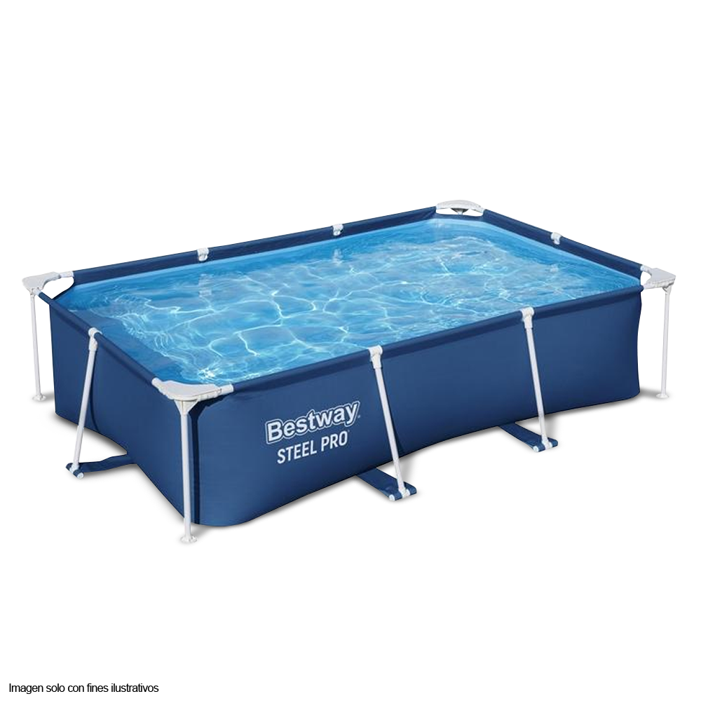 Piscina rectangular 56403 Serie Steel Pro, 102" X 67" X 24", 2.59 X 1.70