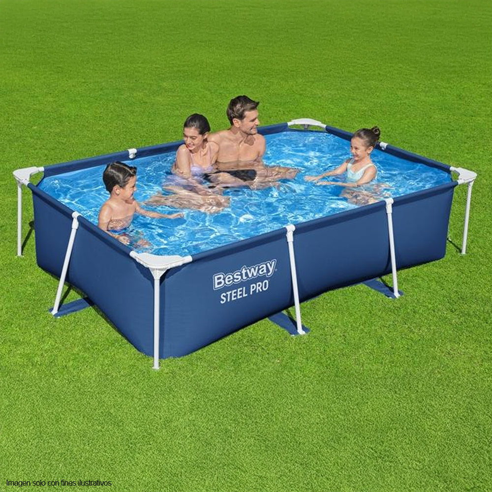 Piscina rectangular 56403 Serie Steel Pro, 102" X 67" X 24", 2.59 X 1.70