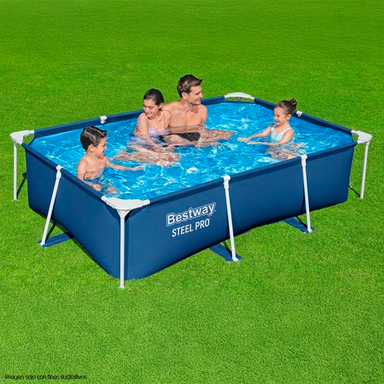Piscina rectangular 56403 Serie Steel Pro, 102" X 67" X 24", 2.59 X 1.70