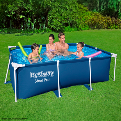 Piscina rectangular 56403 Serie Steel Pro, 102" X 67" X 24", 2.59 X 1.70