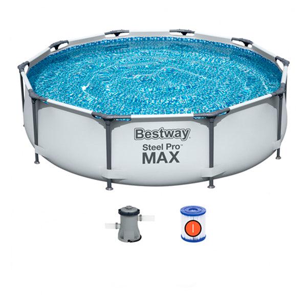 Piscina 56407 Steel Pro Max Bestway 10 metros x 30" incluye bomba y filtro
