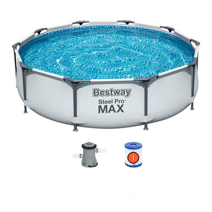 Piscina 56407 Steel Pro Max Bestway 10 metros x 30" incluye bomba y filtro