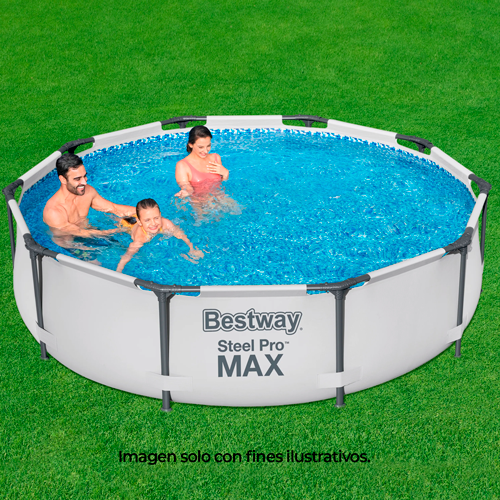 Piscina 56407 Steel Pro Max Bestway 10 metros x 30" incluye bomba y filtro