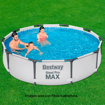 Piscina 56407 Steel Pro Max Bestway 10 metros x 30" incluye bomba y filtro