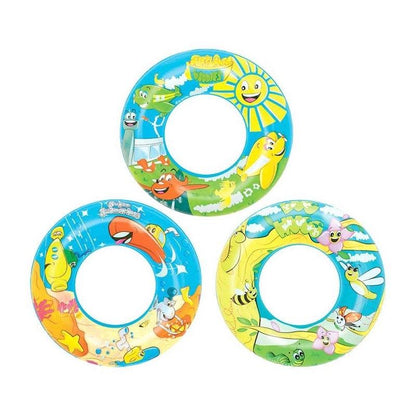 FLOTADOR EN FORMA DE ANILLO 36013 CON DISENOS ANIMADOS PARA NIÑOS DE 3 A 6 AÑOS BES