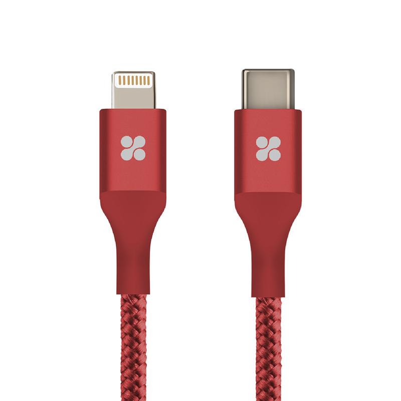 Promate Unilink-Ltc2 Accesorio Celular Cable Tipo C A Lightning 1.2M Rojo