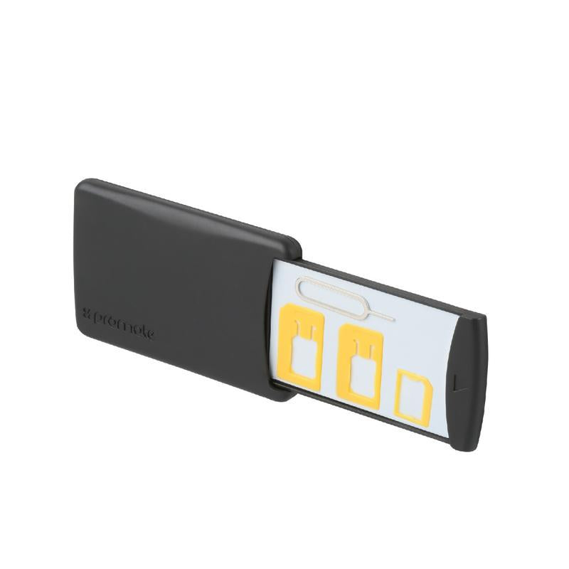 Promate CELLUKIT Adaptador Sim - Micro Sim y Microsd Negro