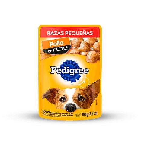 PEDIGREE RP POUCH POLLO 100G FILETITOS ENVUELTO EN PATÉ, 100% COMPLETO Y BALANCEADO