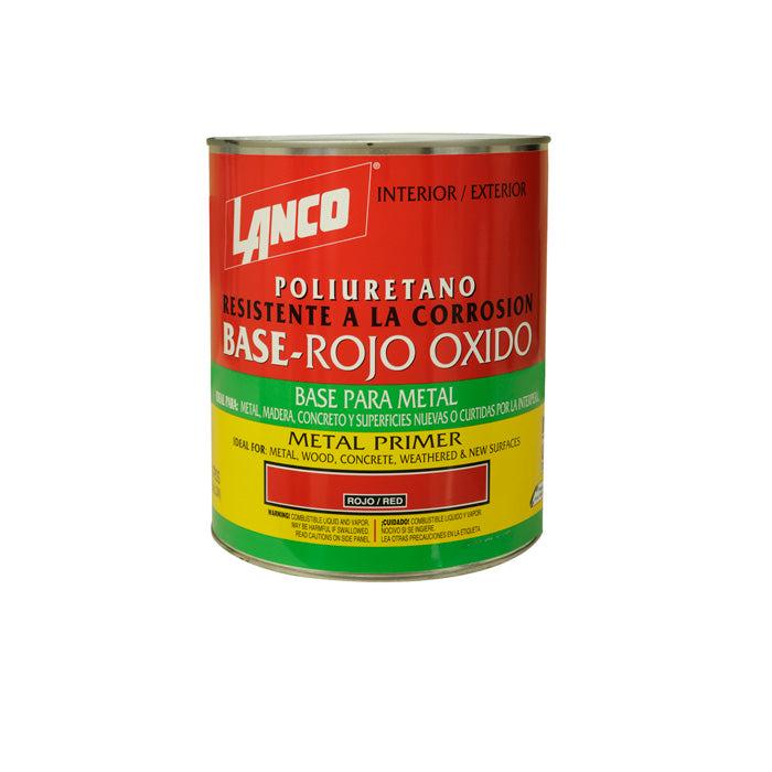 Lanco Pintura Anticorrosiva Poliuretano Minio Rojo Galon