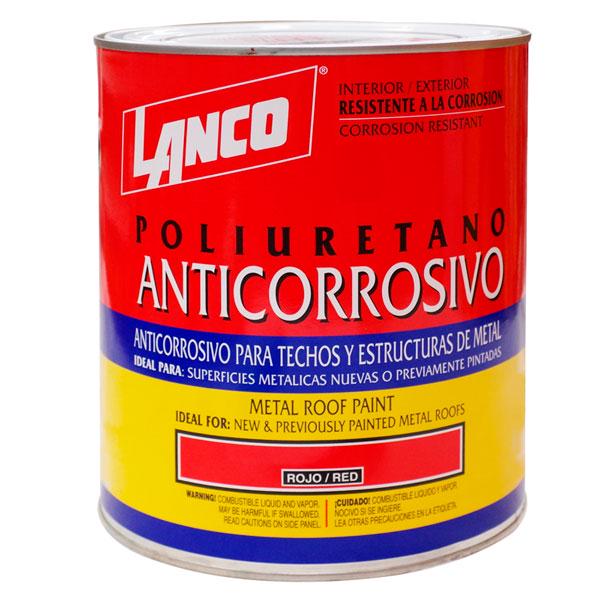 Lanco Pintura Anticorrosiva Poliuretano Rojo Galon