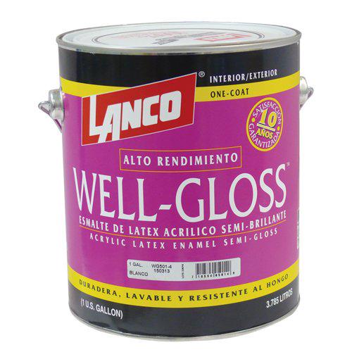 Lanco Pintura Base Well Gloss Blanco Galon