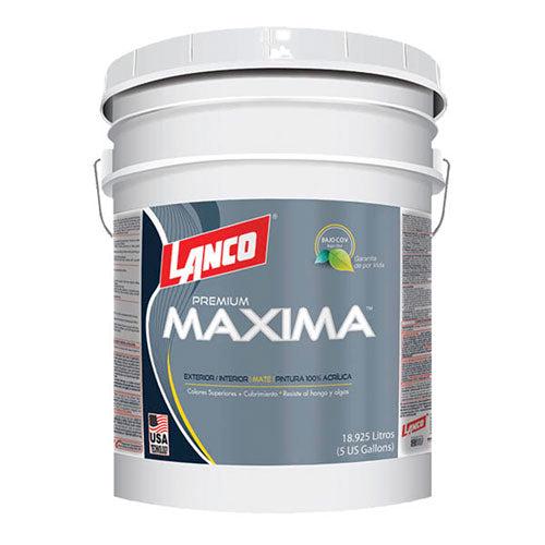 Pintura Maxima Premium tanque de 5 galones Lanco