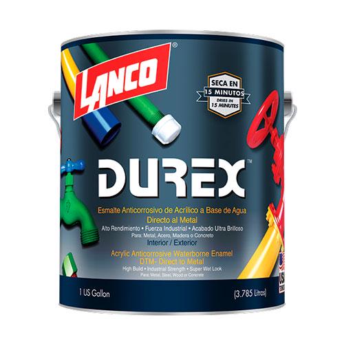 Lanco Pintura Anticorrosiva Durex Negro 1/4 Galon