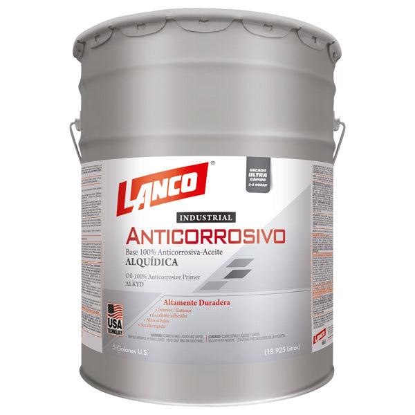 Lanco Pintura Anticorrosiva Industrial Negro Galon