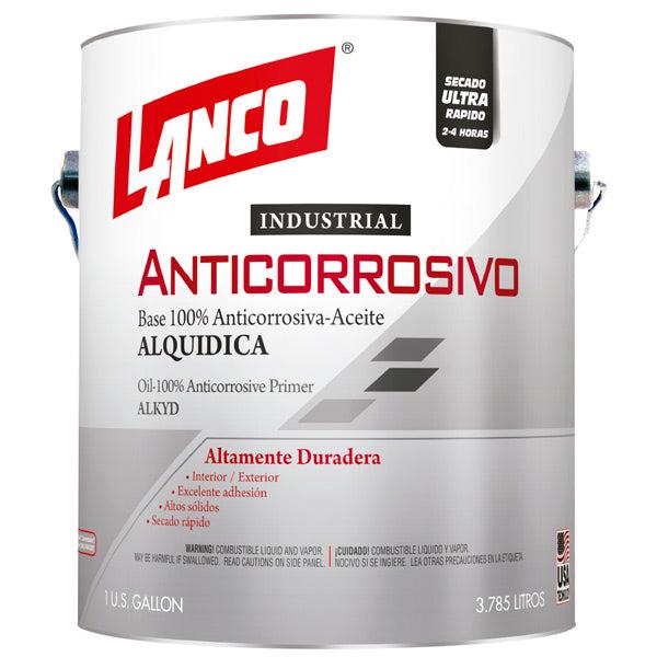LANCO PINTURA ANTICORROSIVA INDUSTRIAL VERDE 1/4 GALON