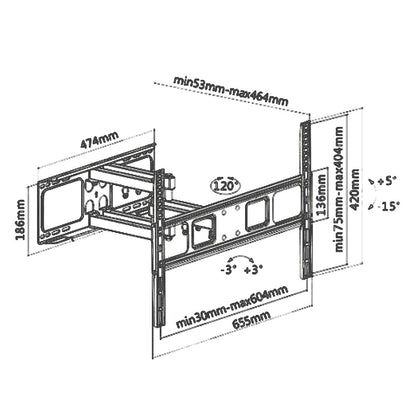 Soporte para TV 32"- 55" GF-P1124-1173 G-Force