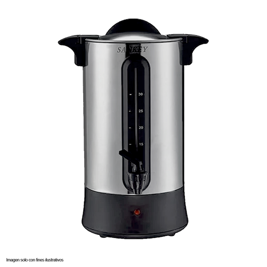 Cafetera percoladora eléctrica 30 tazas CM-3011 Sankey  acero inoxidable