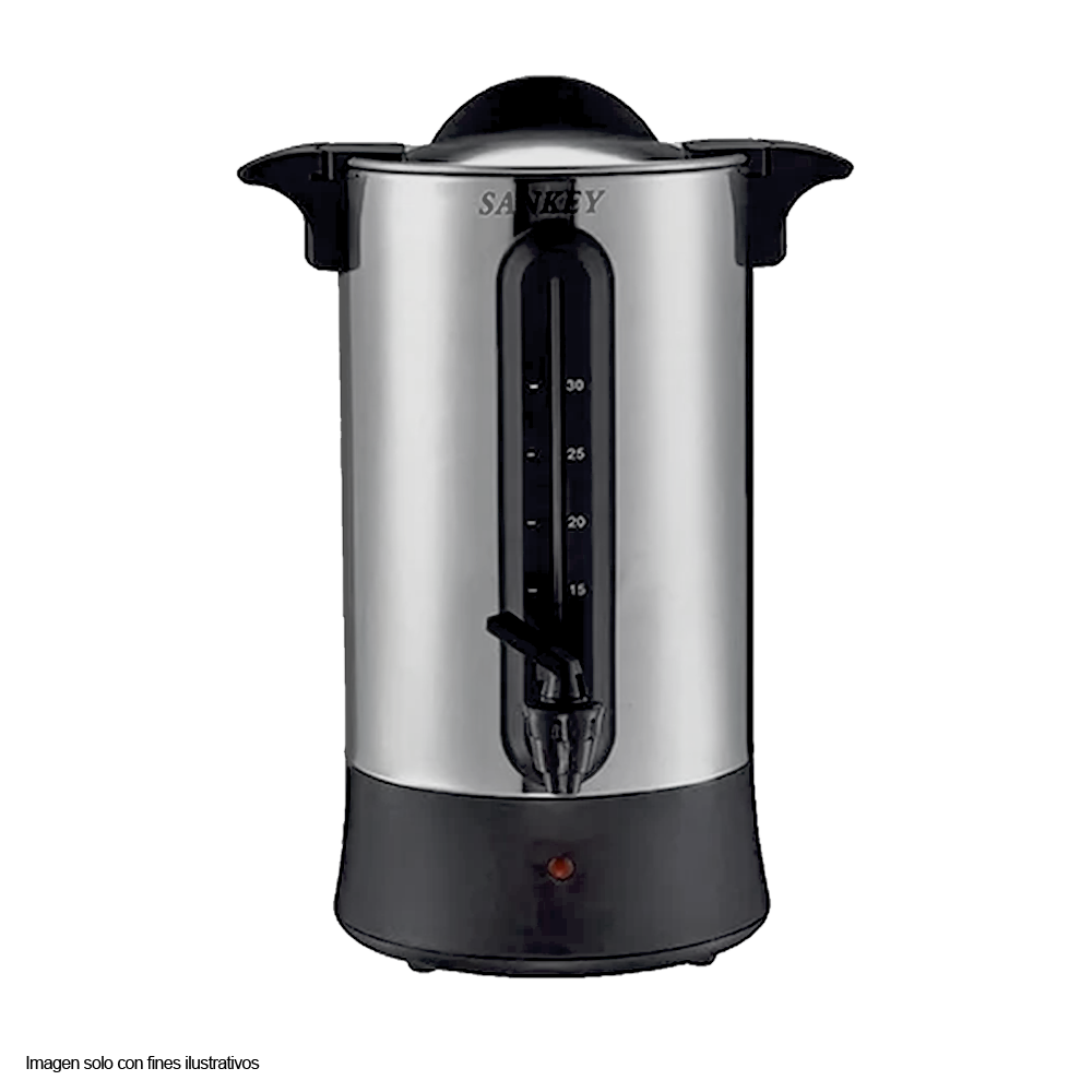 Cafetera percoladora eléctrica 30 tazas CM-3011 Sankey  acero inoxidable
