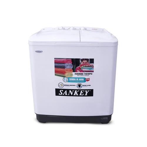 Lavadora 10kg Semi automática WM-1077 Sankey con bomba de expulsión, doble tina