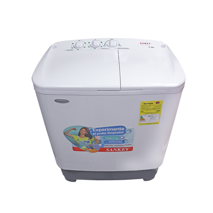 Lavadora Sankey 8Kg Semiautomática WM-8077P