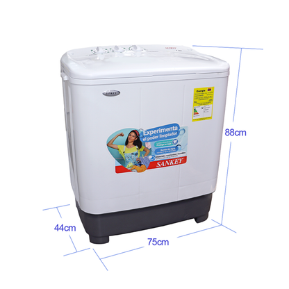 Lavadora Sankey 8Kg Semiautomática WM-8077P